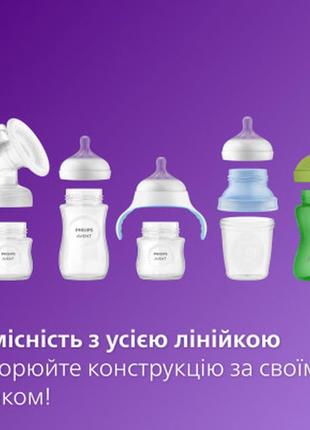 Бутылочка для кормления philips avent natural природный поток 330 мл (scy906/01)8 фото