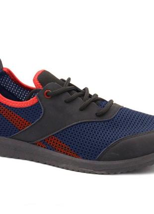 Чоловічі кросівки текстиль із сітки 43 розмір. кросівки чоловічі весна. модель 12843. колір: синій