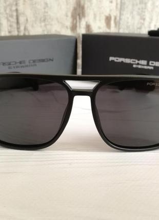 Мужские солнцезащитные очки порше черные2 фото