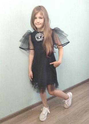 Платье -сарафан для девочки школьный школьная форма