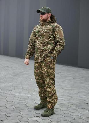 Куртка демісезонна soft shell хижак ak military