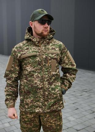 Куртка демісезонна soft shell хижак ak military2 фото