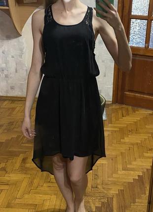 Летнее асимметричное платье