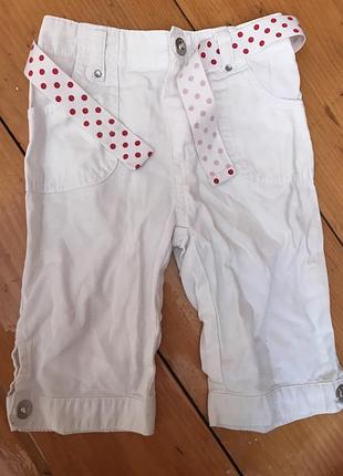 Штани білі для дівчинки