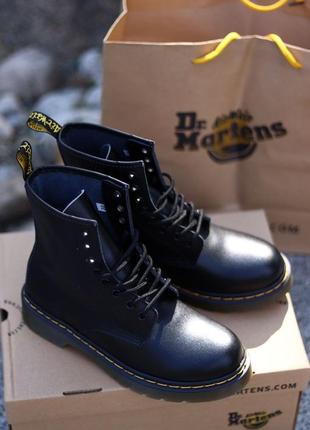 Ботинки dr. martens 1460 black❤, мартинсы кожаные, сапоги мартинс1 фото