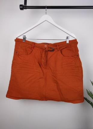 Оранжевая джинсовая юбка от bel&bo