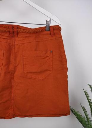 Оранжевая джинсовая юбка от bel&bo3 фото