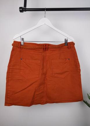 Оранжевая джинсовая юбка от bel&bo5 фото