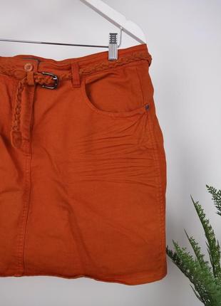 Оранжевая джинсовая юбка от bel&bo4 фото