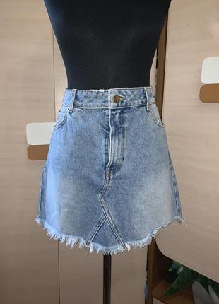 Стильна джинсова юбка mango1 фото