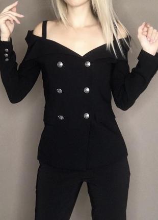 Пиджак черный женский