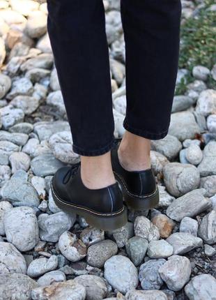 Туфли кожаные dr. martens 1461 smooth black 🔥чёрные туфли3 фото