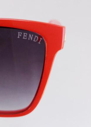 Fendi очки женские солнцезащитные красные9 фото