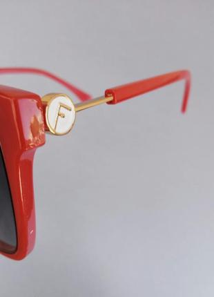 Fendi очки женские солнцезащитные красные10 фото