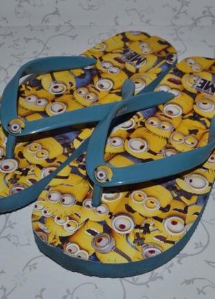 Фліп-флопи/сланці/шльопанці "minions" 13р.(21см.)