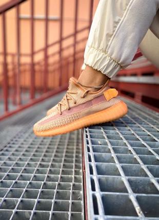 Женские / мужские кроссовки изи буст adidas yeezy boost 350 "clay kids4 фото