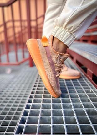 Женские / мужские кроссовки изи буст adidas yeezy boost 350 "clay kids5 фото