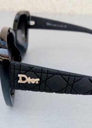Christian dior очки женские солнцезащитные черные с градиентом поляризированые4 фото