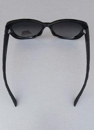 Christian dior очки женские солнцезащитные черные с градиентом поляризированые7 фото