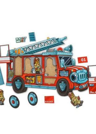 Сортер-пазл "пожежна машина" від lamatoys
