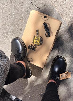 Dr.martens 1461 туфлі унісекс пресована натуральна шкіра мартінс жіночі чоловічі демі весна осінь кожаные туфли мужские женские2 фото