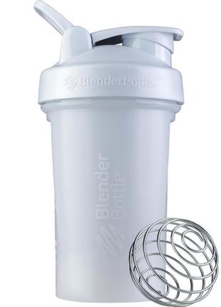 Шейкер спортивний blenderbottle classic loop pro 20oz/590ml white (500383)