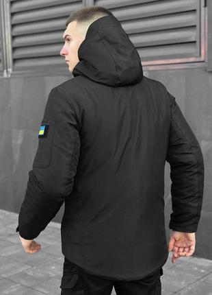 Мужская зимняя куртка с капюшоном pobedov winter jacket motive зима3 фото