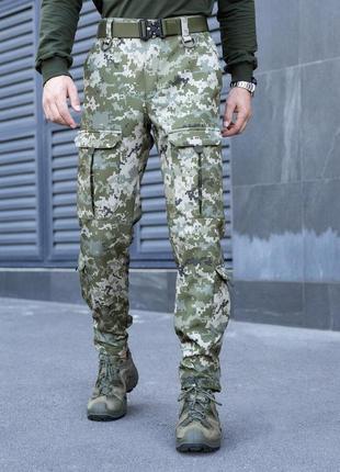 Штаны карго мужские демисезонные с карманами пиксель pobedov hardy2 фото