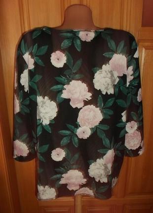 Блуза цветная легкая стильная оверсайз р. 16 - xl - limited3 фото