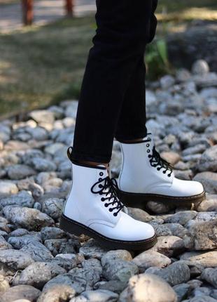 Ботинки dr. martens 1460 white черевики