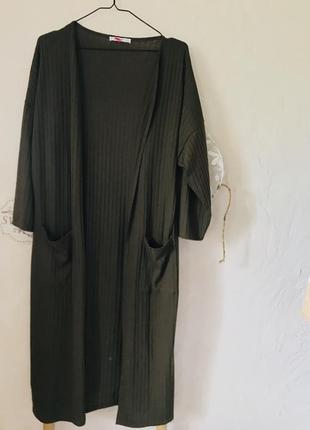 Mango кардиган в рубчик