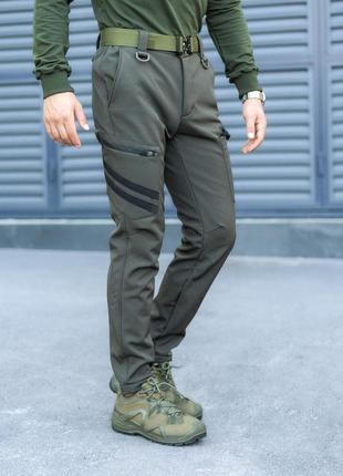 Штаны карго мужские весенние с карманами хаки pobedov static3 фото