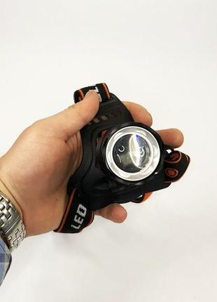 Потужний акумуляторний ліхтарик police bl-2189 t6 | ліхтар налобний | xj-514 фанар налобний2 фото