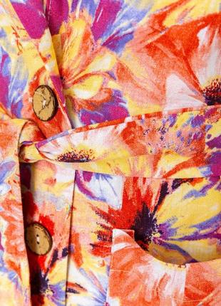 Костюм женский с цветочным принтом, цвет коралловый, 115r04515 фото