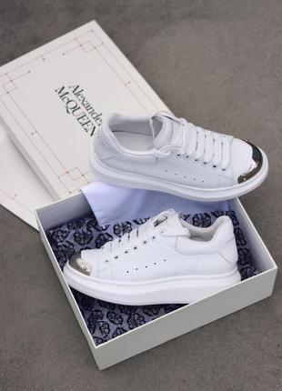 Кросівки alexander mcqueen white metal кроссовки