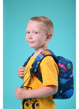 Дитячий рюкзак, синій. трицератопс. (s)9 фото