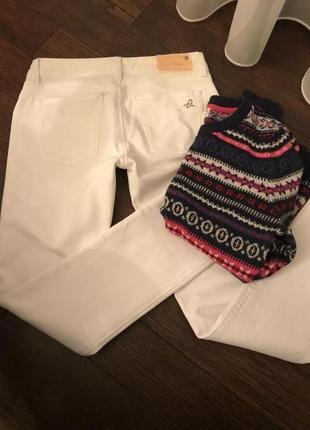 Белые, прямые, американские джинсы, шикарное качество, dl 1961, размер 26/279 фото