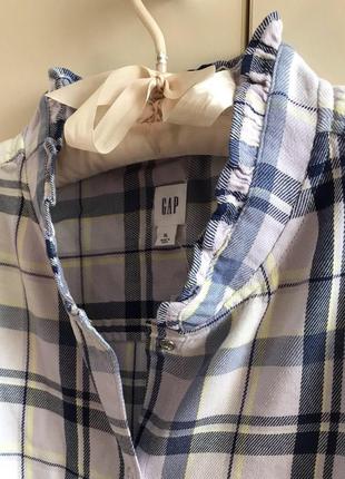 Сорочка блузка в клітку gap, p. xl(14-16)5 фото