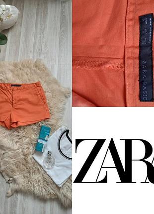 Актуальные оранджевые шортики от zara