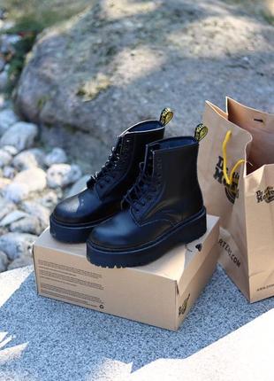 Ботинки dr. martens jadon total black черевики4 фото