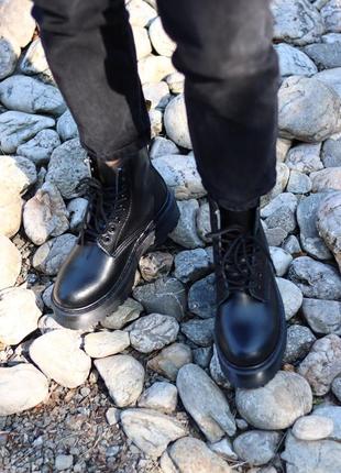Ботинки dr. martens jadon total black черевики5 фото