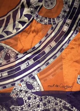 Must de cartier-шикарный шелковый платок!4 фото