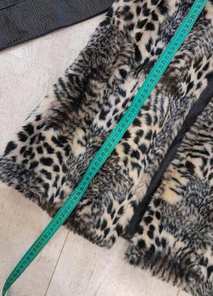 Стильна нова дублянка пальто куртка леопардовий принт8 фото