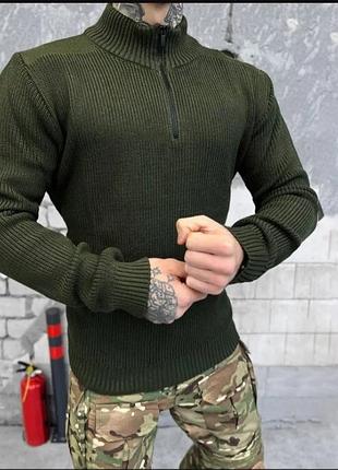 Свитер на короткой молнии и пуговицах из чистого хлопка  next