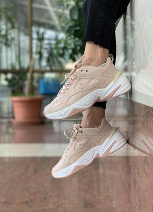 Нереально крутые женские кроссовки nike m2k tekno пудровые5 фото