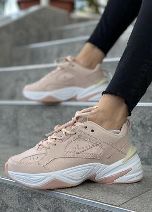 Нереально крутые женские кроссовки nike m2k tekno пудровые