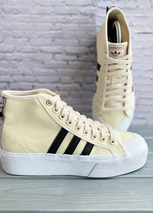 Кроссовки adidas nizza platform mid1 фото