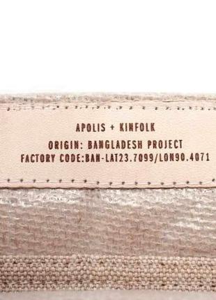 Шкіряна натуральна сумка мішковина ексклюзив apolis & garden kinfolk6 фото