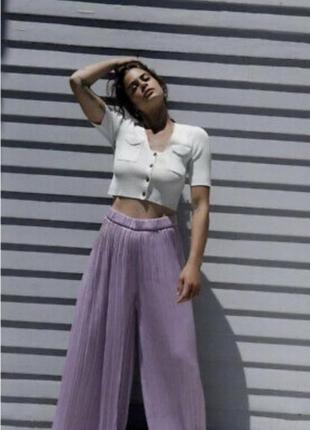 Стильні трендові штани палаццо zara, розмір s3 фото