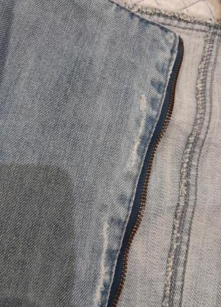 Джинсова куртка косуха джинсовка6 фото